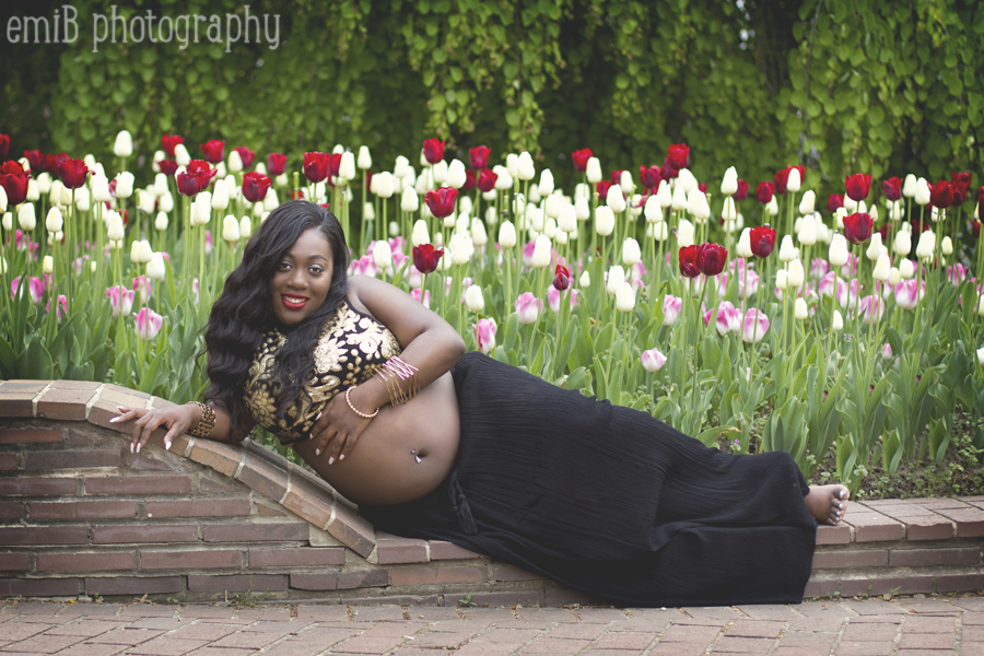 Glam In The Garden Maternity Photography Silver Spring Md