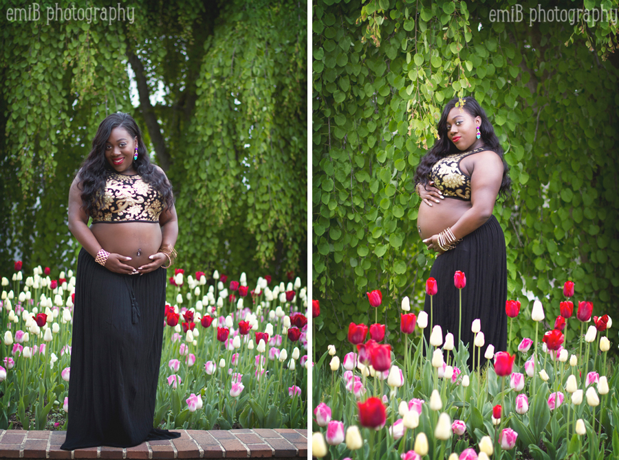 Glam In The Garden Maternity Photography Silver Spring Md